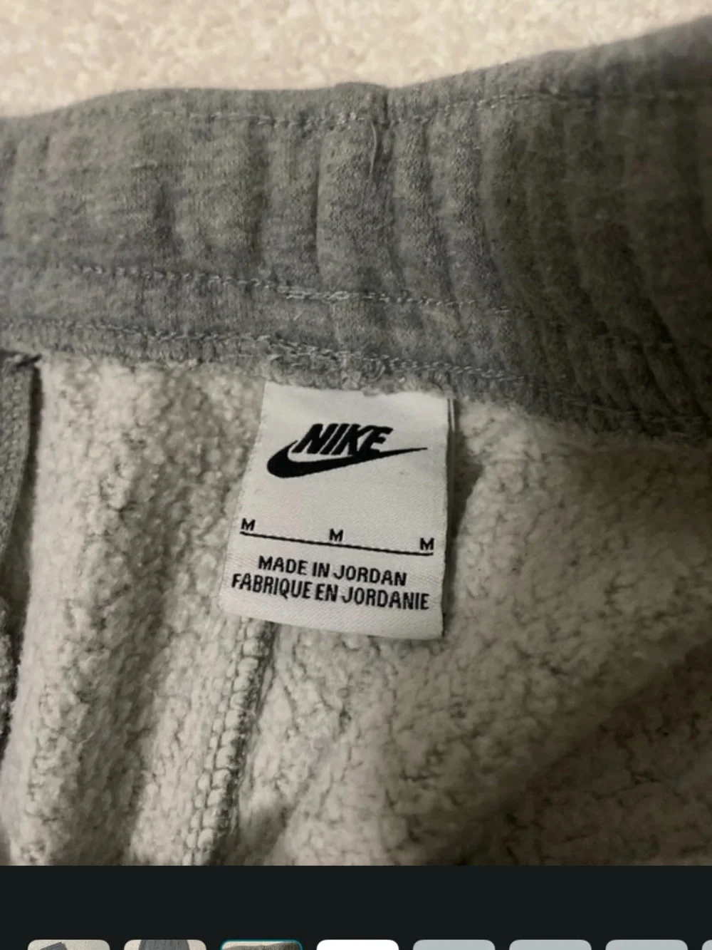 Nike Grey Fleece Jogger Sweatpants
